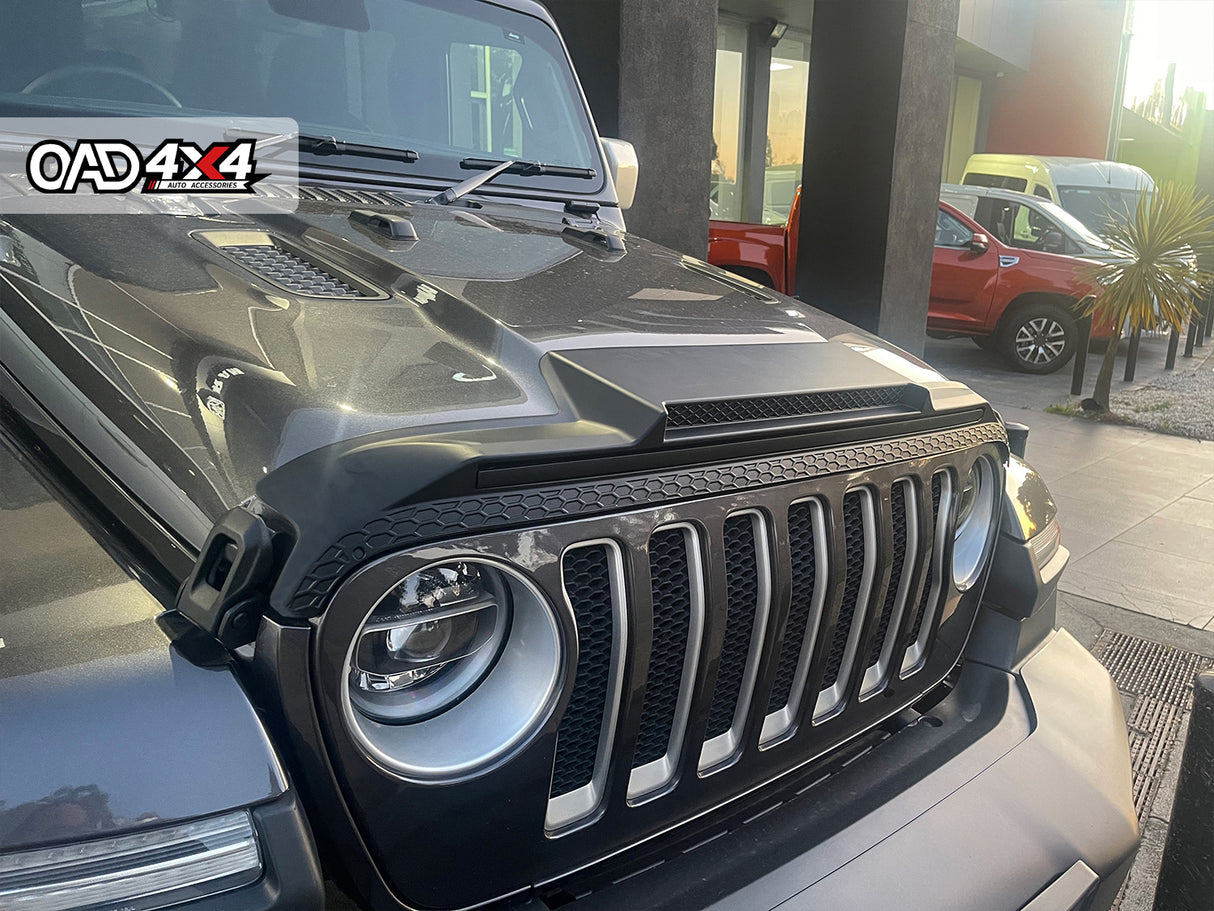 Bonnet Protector & Widened Weathershields for Jeep Wrangler JL Series 2018-Onwards