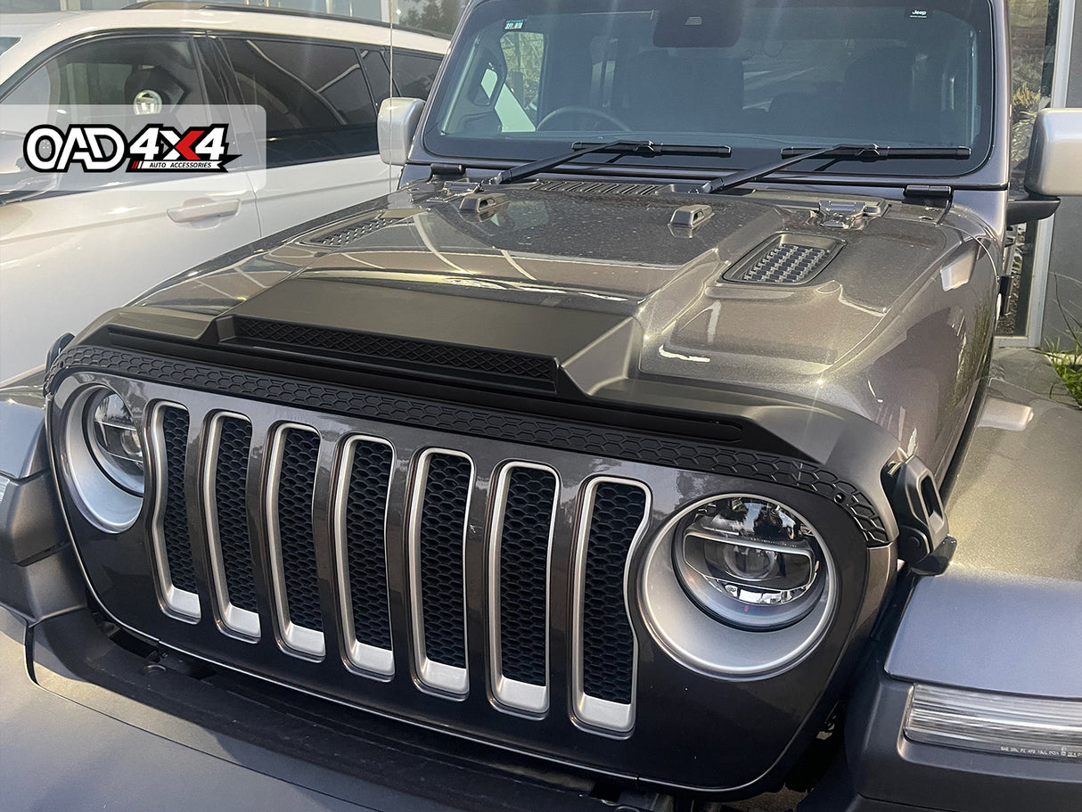 Bonnet Protector & Widened Weathershields for Jeep Wrangler JL Series 2018-Onwards