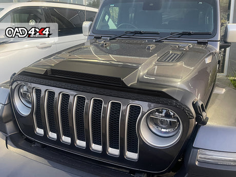 Bonnet Protector & Widened Weathershields for Jeep Wrangler JL Series 2018-Onwards