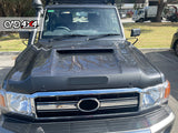 Bonnet Protector & Weathershields for Toyota LandCruiser 70 76 78 79 Series UTE 2007-2023 2PCS