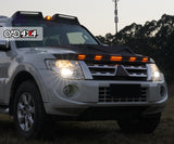 Bonnet Protector with LED Lights for Mitsubishi Pajero 2007-2020