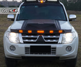 Bonnet Protector with LED Lights for Mitsubishi Pajero 2007-2020