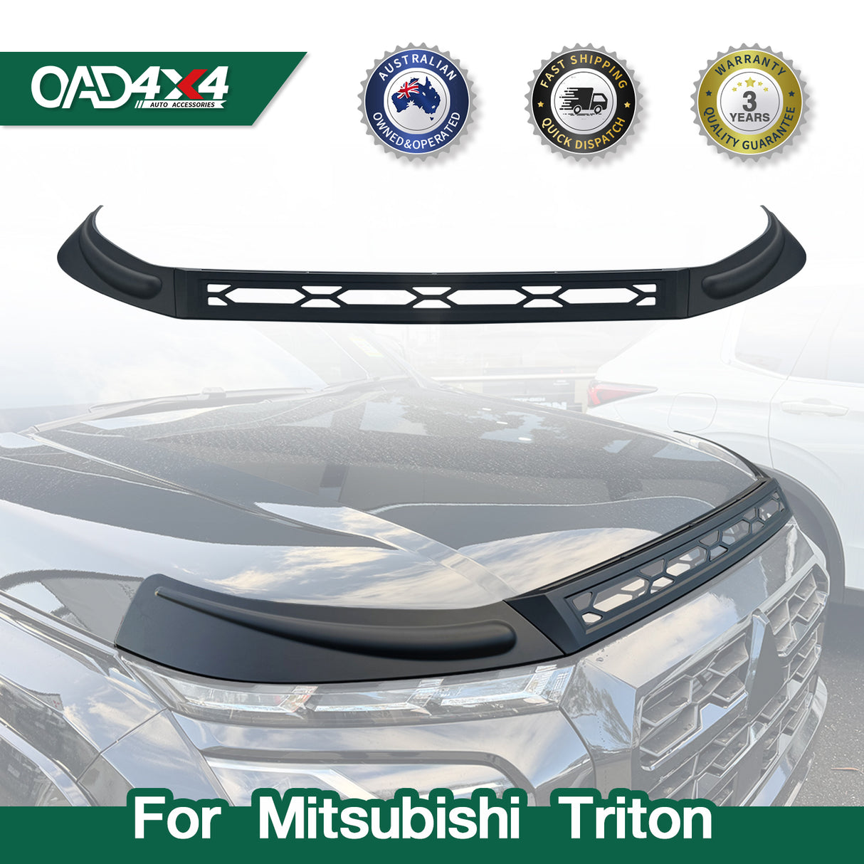 Bonnet Protector for Mitsubishi Triton 2024-Onwards