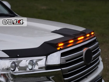 Bonnet Protector with LED Lights for Toyota LandCruiser 200 Series 2016-2021