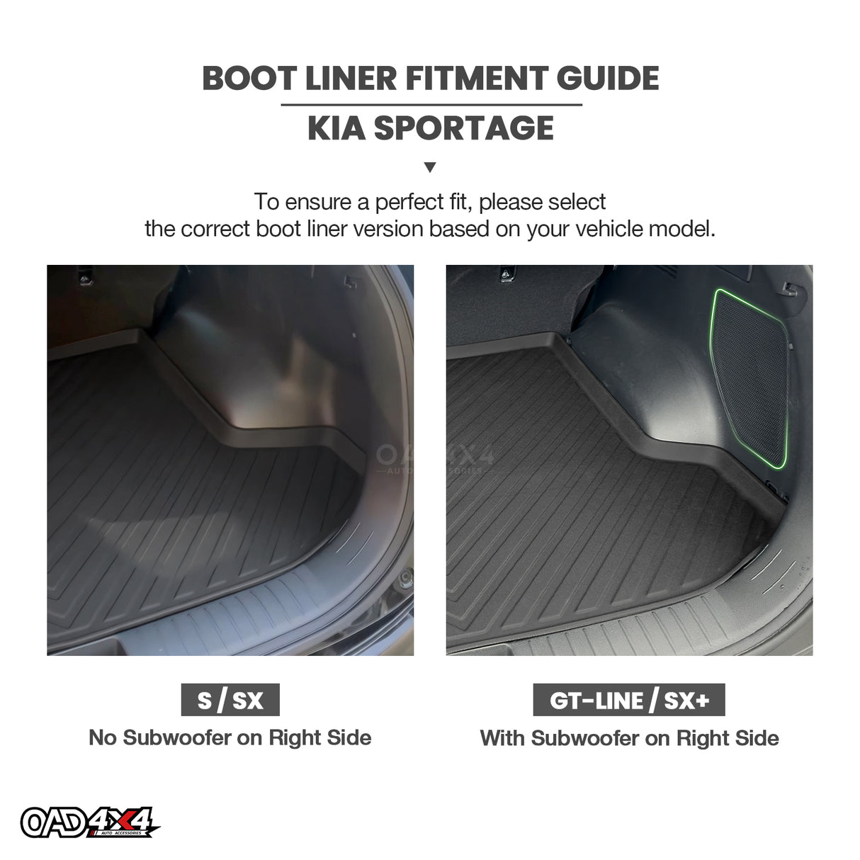 Boot Liner for KIA Sportage NQ5 series S / SX 2021-2025
