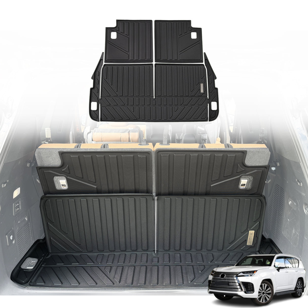 Boot Liner for Lexus LX500d LX600 7 seats 2021-Onwards