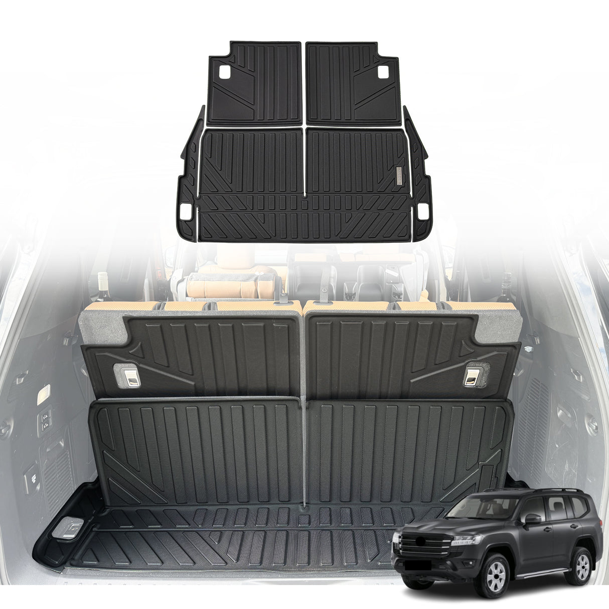 Boot Liner for Toyota Landcruiser 300 Series 7 Seater 2021-Onwards