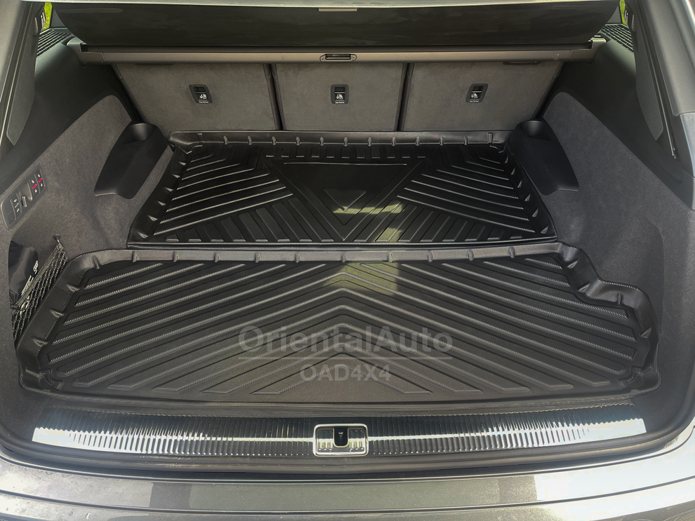 Luxury Weathershields & 3D TPE Cargo Mat for Audi Q7 2015+ Weather Shields Window Visor Boot Mat