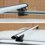 1 Pair Aluminum Silver Cross Bar Roof Racks Baggage holder for Hyundai Santa Fe 00-06 with raised roof rail