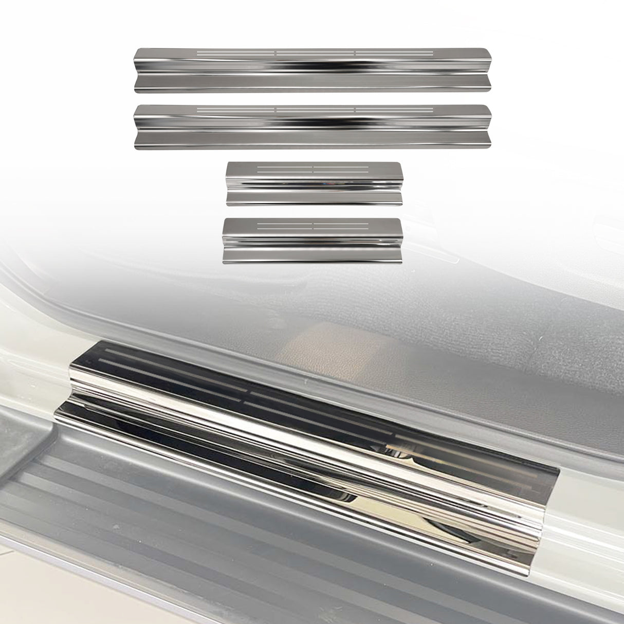 Stainless Door Sill Protector for Holden Colorado RG series Dual Cab 2012-2020