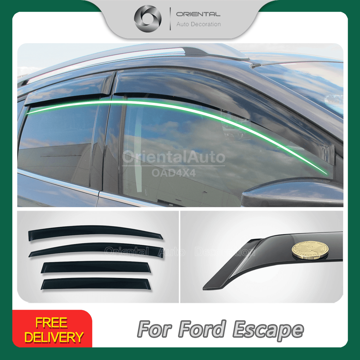 Weather Shields for Ford Escape ZG Series 2016-2020