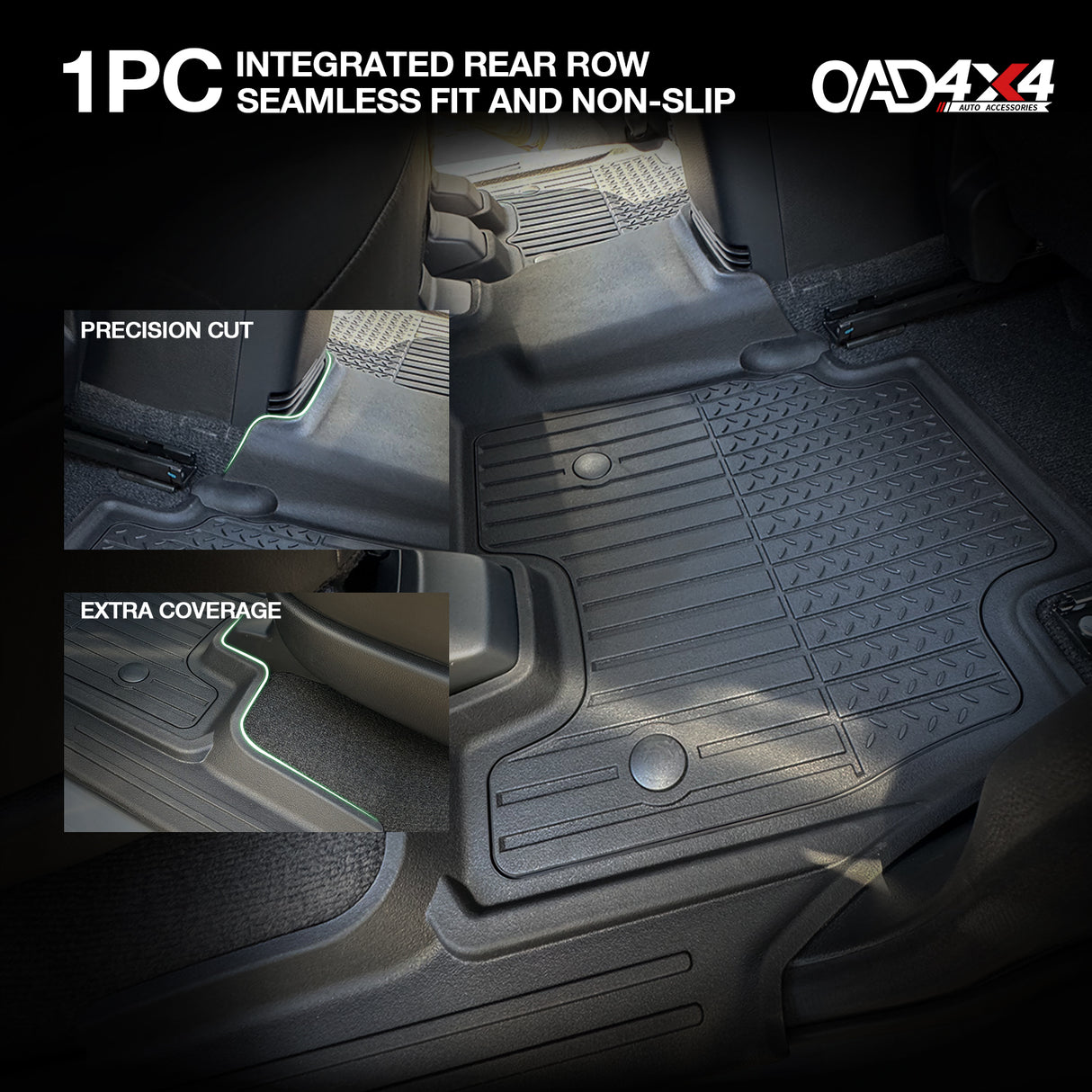 Injection Floor Mats & Door Sill Protector for ISUZU MU-X 2021-Onwards