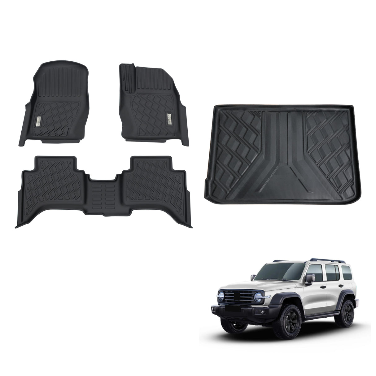 3D TPE Car Floor Mats for GWM TANK 300 2023-Onwards