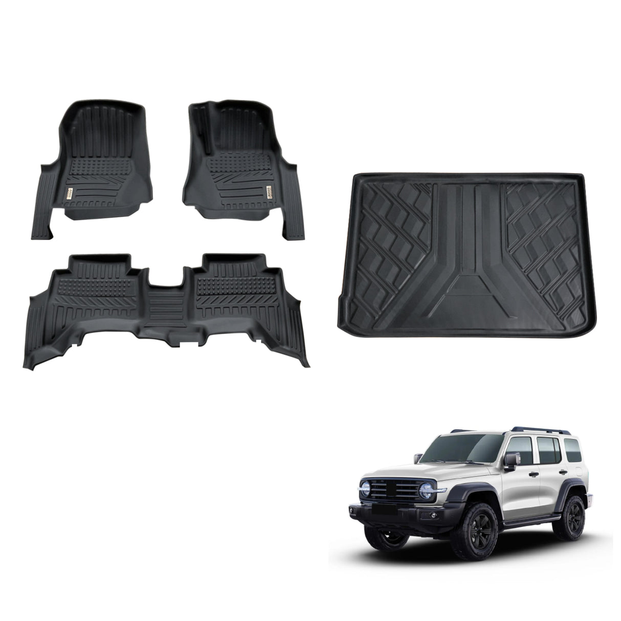 5D TPE Car Floor Mats for GWM TANK 300 2023-Onwards