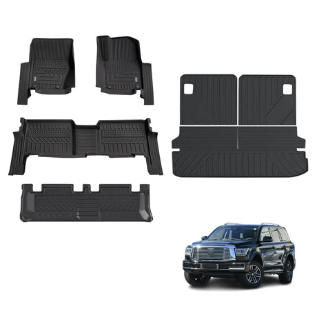 5D TPE Car Floor Mats for GWM TANK 500 TANK500 7 Seats 2024-Onwards