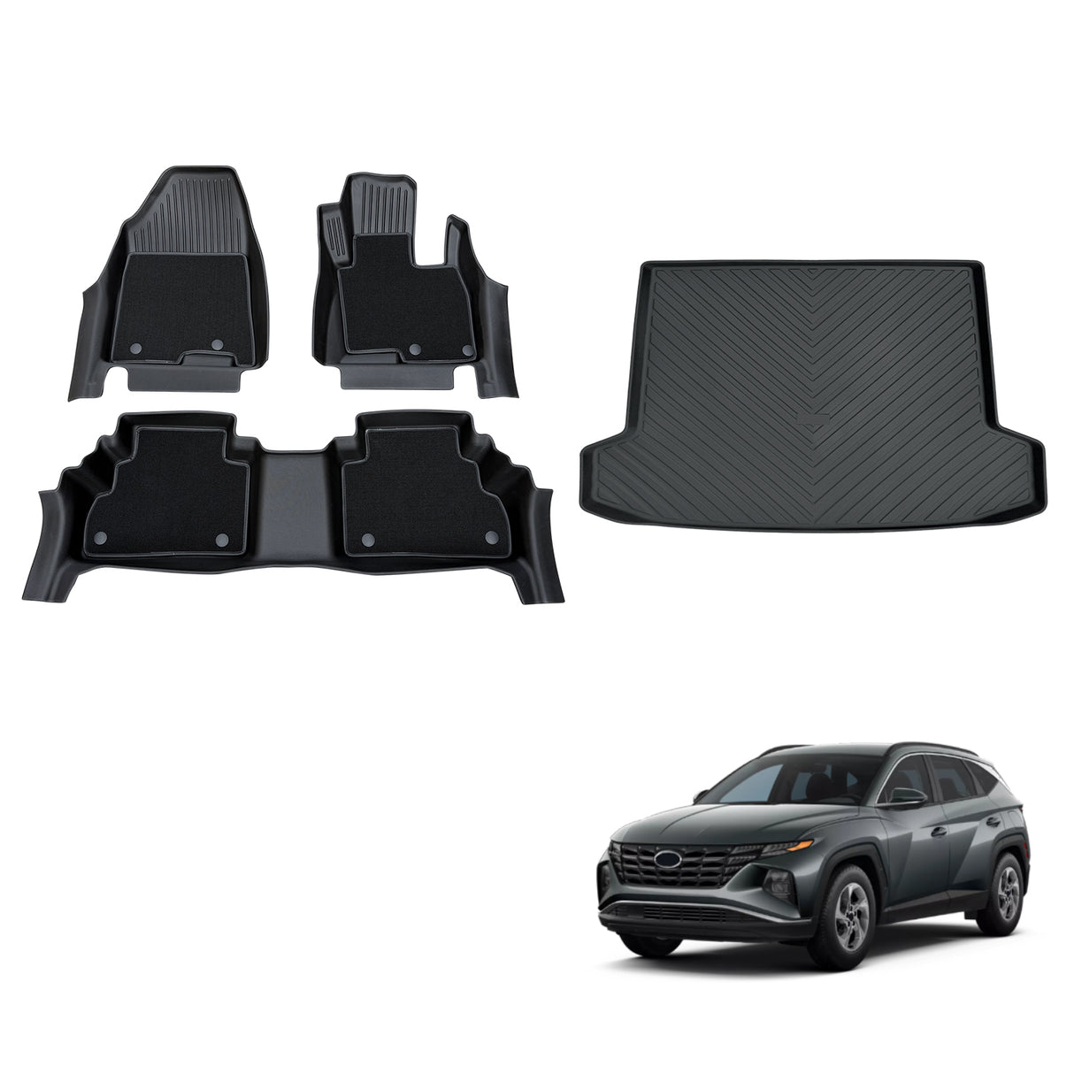 Pre-order 5D Double-Layer Car Floor Mats for Hyundai Tucson 2022-Onwards
