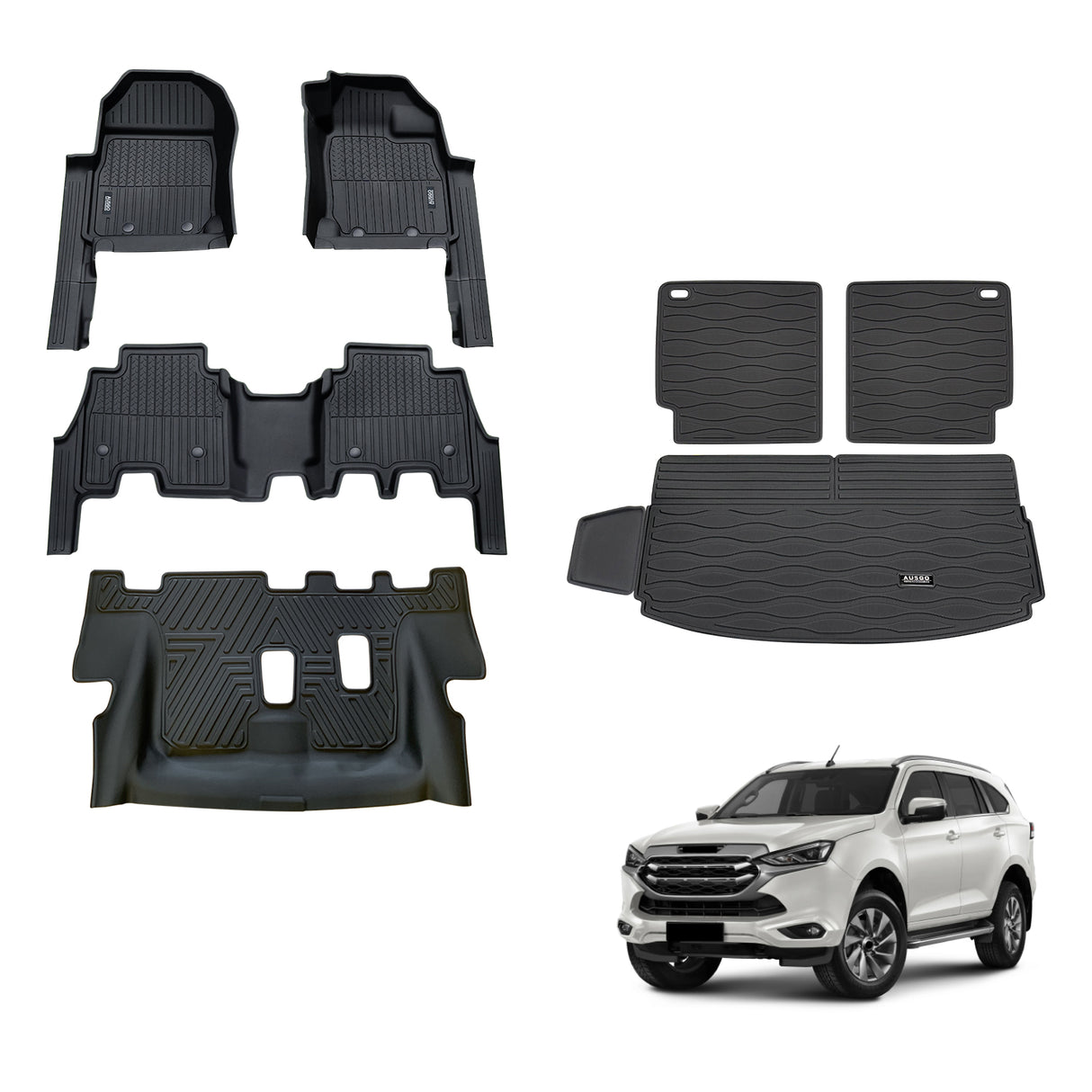 Injection 7D TPE Car Floor Mats for ISUZU MU-X MUX 2021-Onwards