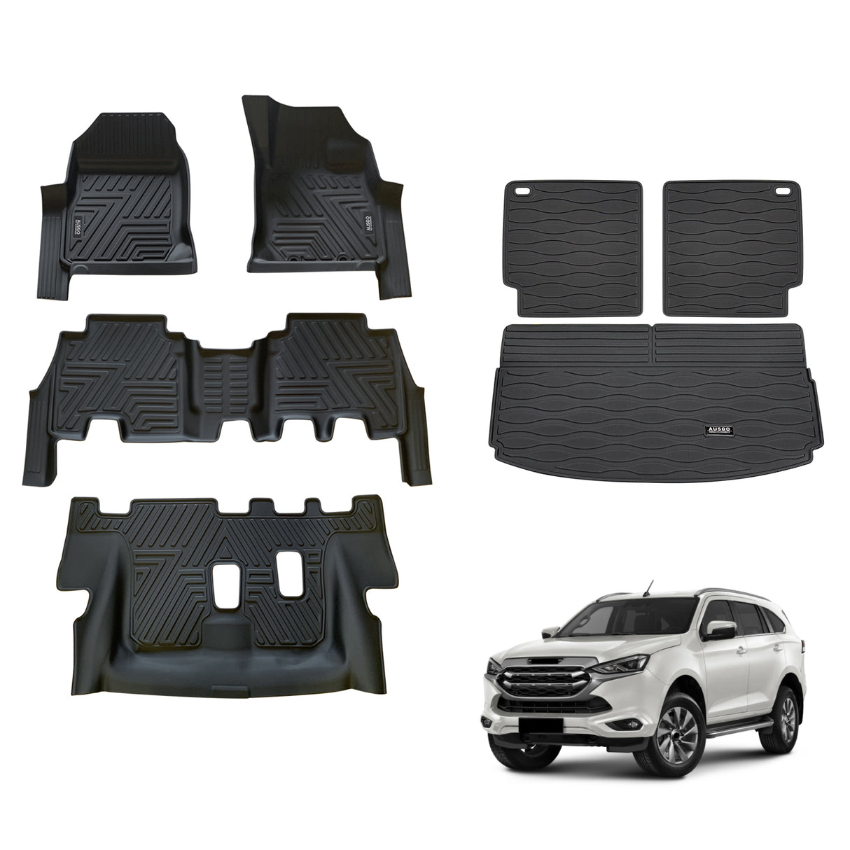5D TPE Car Floor Mats for ISUZU MU-X MUX 2021-Onwards