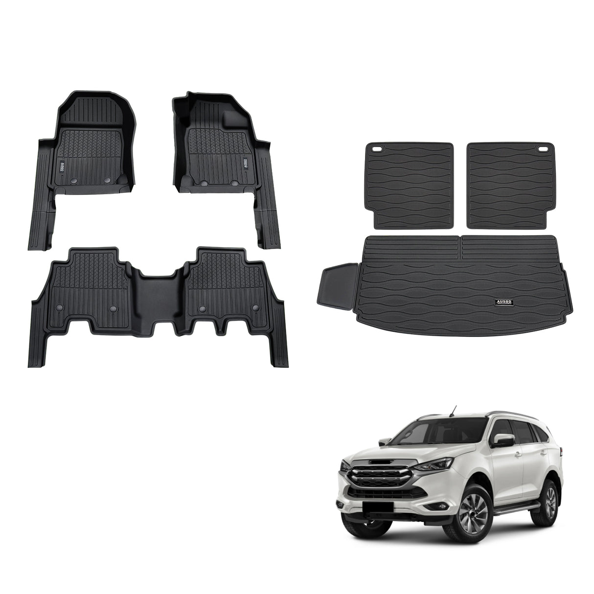 Injection 7D TPE Car Floor Mats for ISUZU MU-X MUX 2021-Onwards