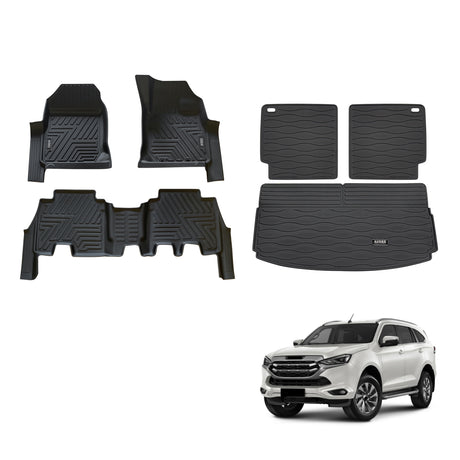 5D TPE Car Floor Mats for ISUZU MU-X MUX 2021-Onwards