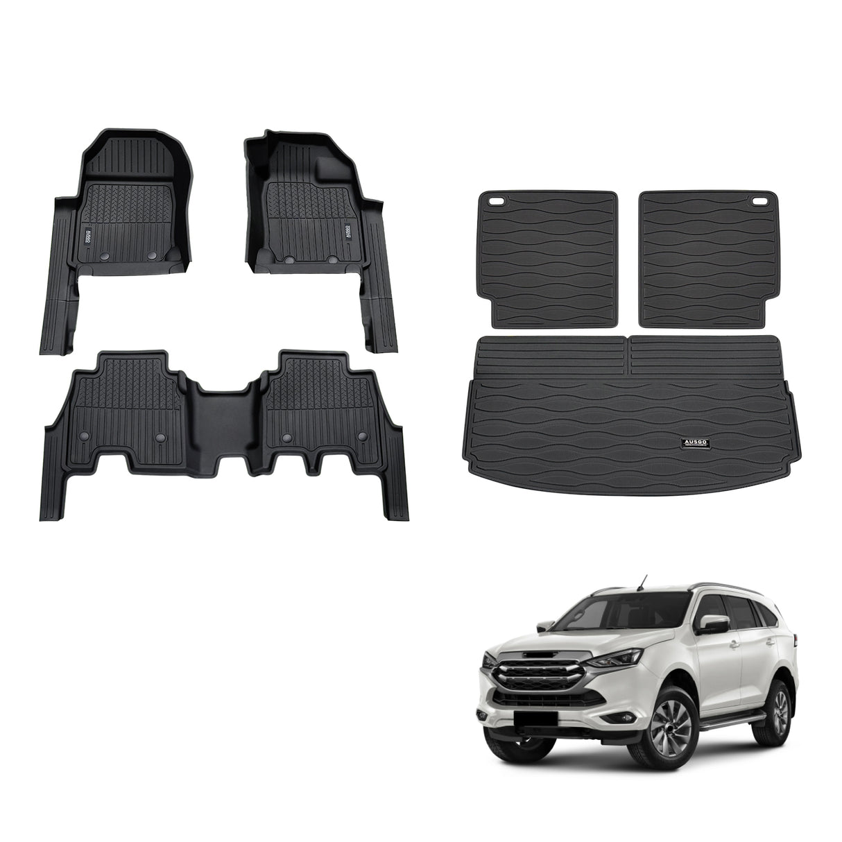 Injection 7D TPE Car Floor Mats for ISUZU MU-X MUX 2021-Onwards