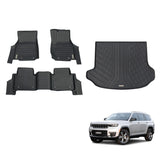 5D TPE Car Floor Mats for Jeep Grand Cherokee WL Series 5 Seats 2022-Onwards