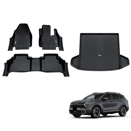 5D TPE Car Floor Mats for KIA Sportage NQ5 Series 2021-2025