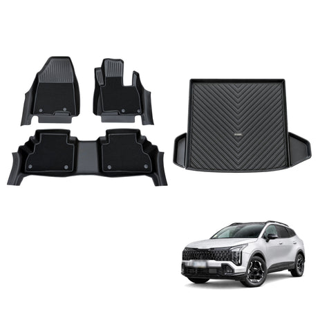 5D Double-Layer Car Floor Mats for KIA Sportage NQ5 PE Series 2025-Onwards