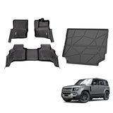 5D TPE Car Floor Mats for Land Rover Defender L663 110 5 Seats 2020-Onwards