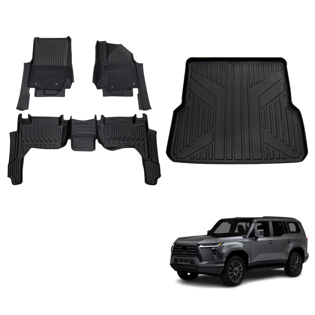 5D TPE Car Floor Mats for Lexus GX550 2024-Onwards