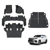 5D TPE Car Floor Mats for Lexus LX500d LX600 2021-Onwards