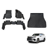 Pre-order 5D TPE Car Floor Mats for Lexus LX500d LX600 2021-Onwards