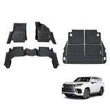 Pre-order 5D TPE Car Floor Mats for Lexus LX500d LX600 2021-Onwards