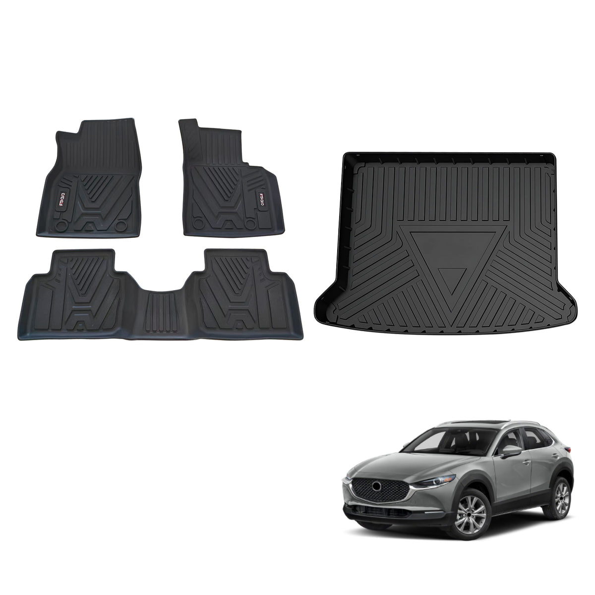 3D Car Floor Mats for Mazda CX-30 CX30 DM Series 2019-Onwards