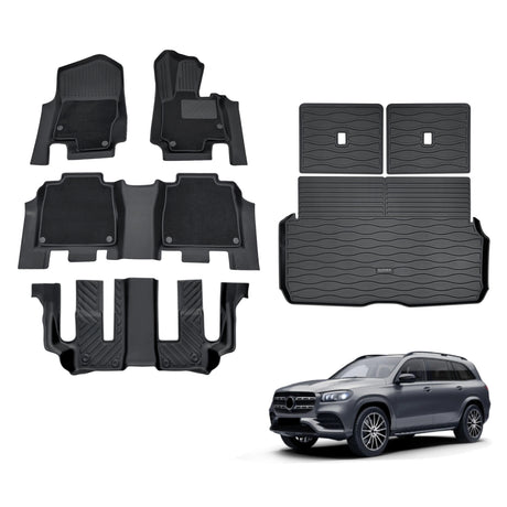 5D Double-Layer Car Floor Mats for Mercedes-Benz GLS Class X167 2019-Onwards