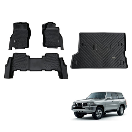 5D TPE Car Floor Mats for Nissan Patrol Y61 GU 1997-2015