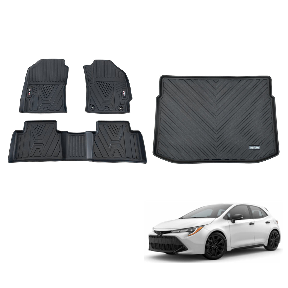 Pre-order 3D Car Floor Mats for Toyota Corolla Hatch Hybrid 2018-Onwards