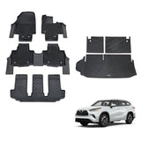 5D Double-Layer Car Floor Mats for Toyota Kluger 2021-Onwards