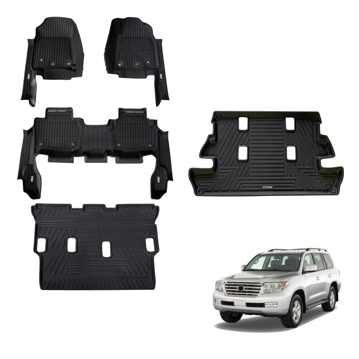 Injection 7D Car Floor Mats for Toyota Land Cruiser 200 2007-2012