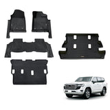 5D TPE Car Floor Mats for Toyota Land Cruiser 200 Series 2012-2021