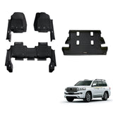 Injection 7D Car Floor Mats for Toyota Land Cruiser 200 Series Altitude / VX / Sahara 2012-2021