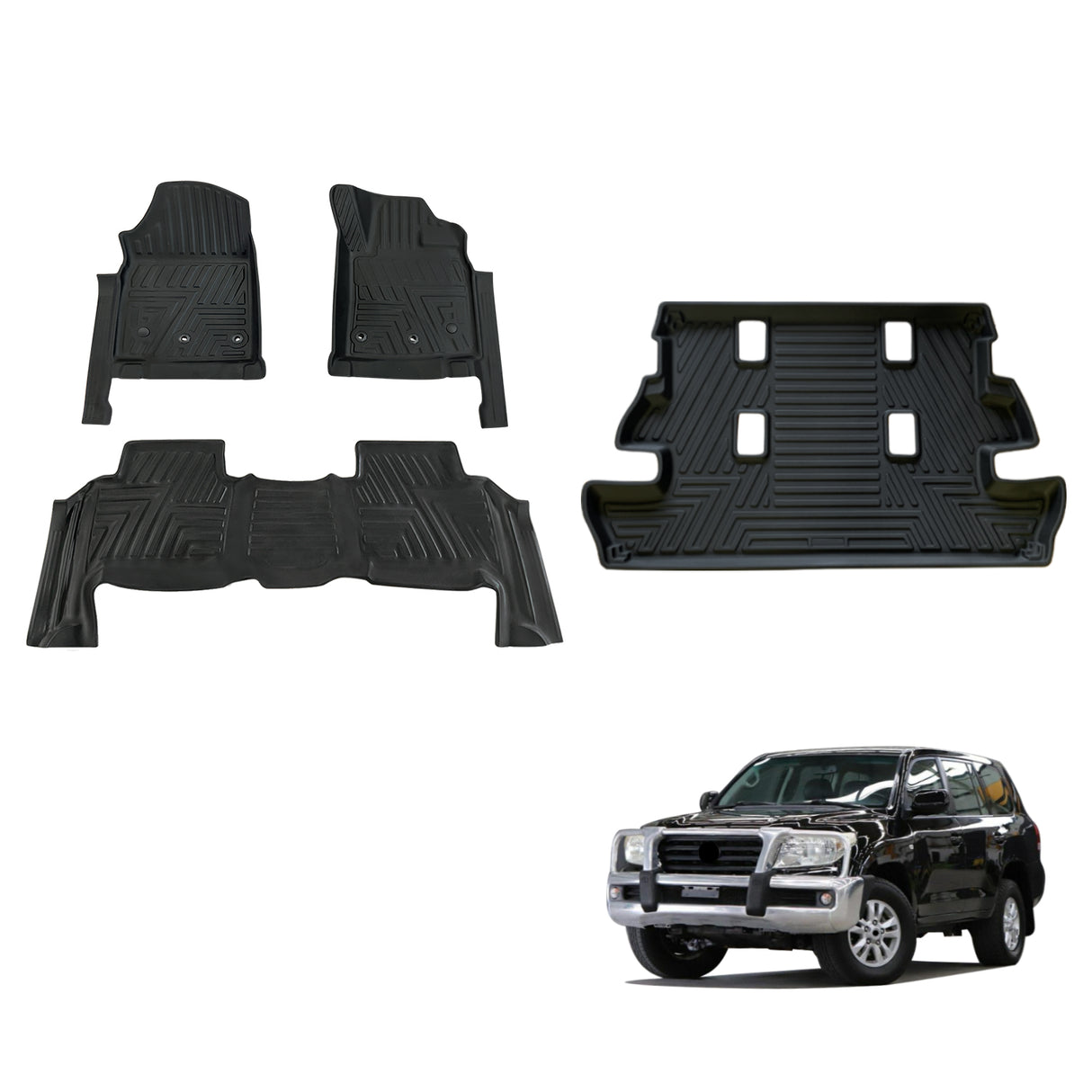5D TPE Car Floor Mats for Toyota Landcruiser 200 2007-2012