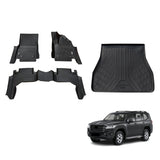 5D TPE Car Floor Mats for Toyota Land Cruiser 300 2021-Onwards