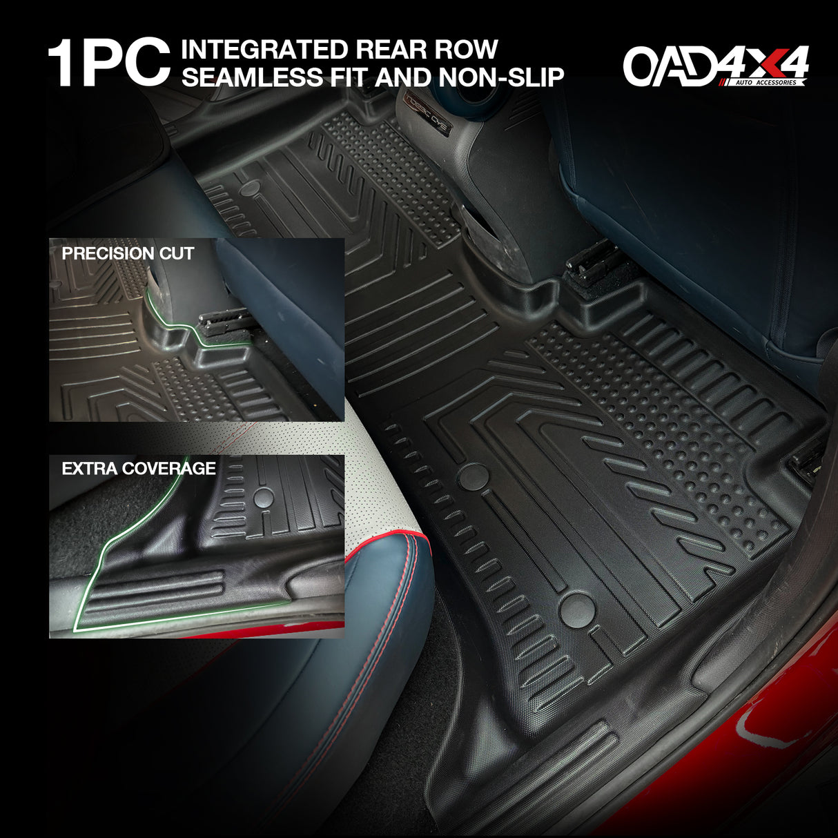 5D TPE Car Floor Mats for BYD ATTO 3 2022-Onwards