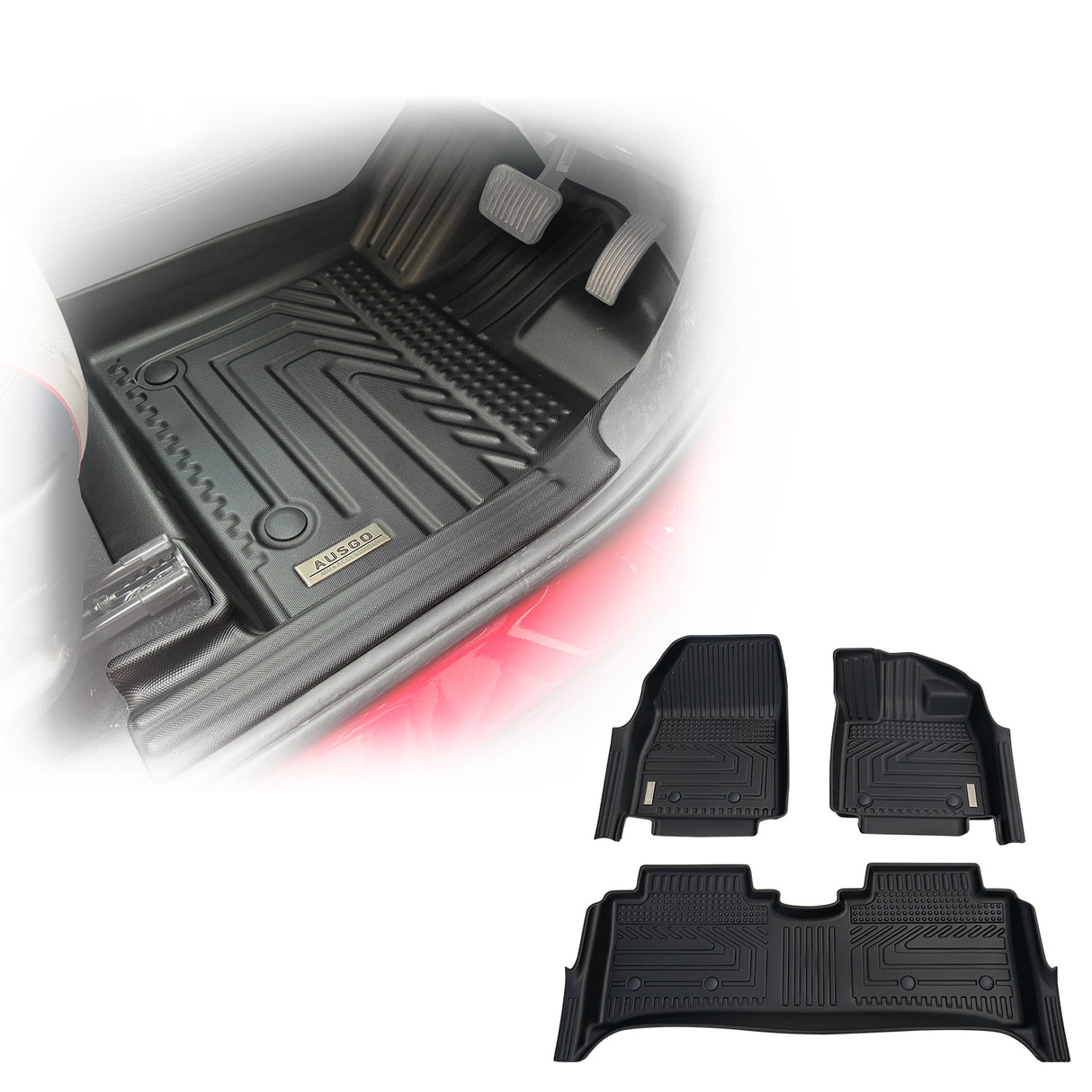 5D TPE Car Floor Mats for BYD ATTO 3 2022-Onwards
