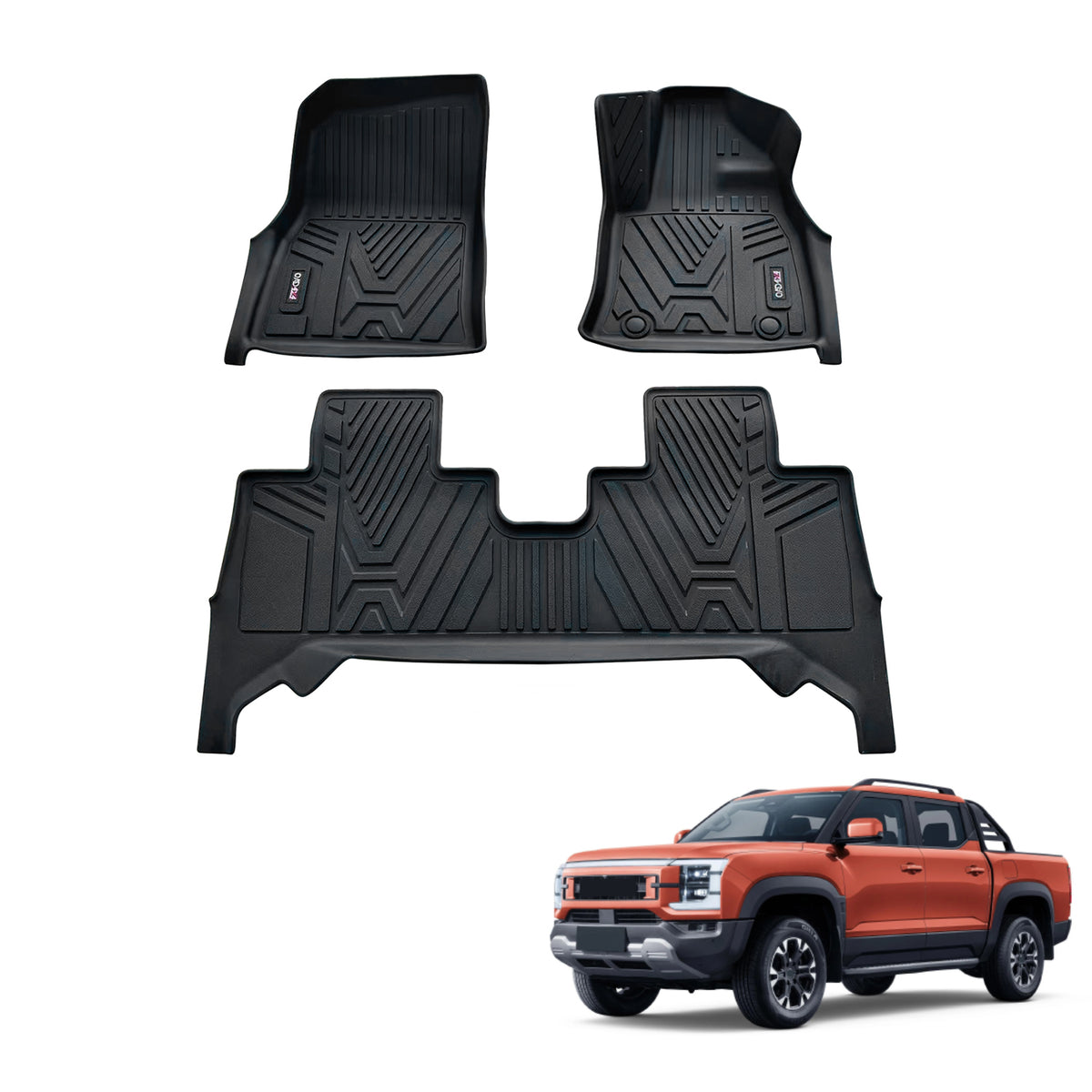 3D Car Floor Mats for BYD Shark 6 2024-Onwards