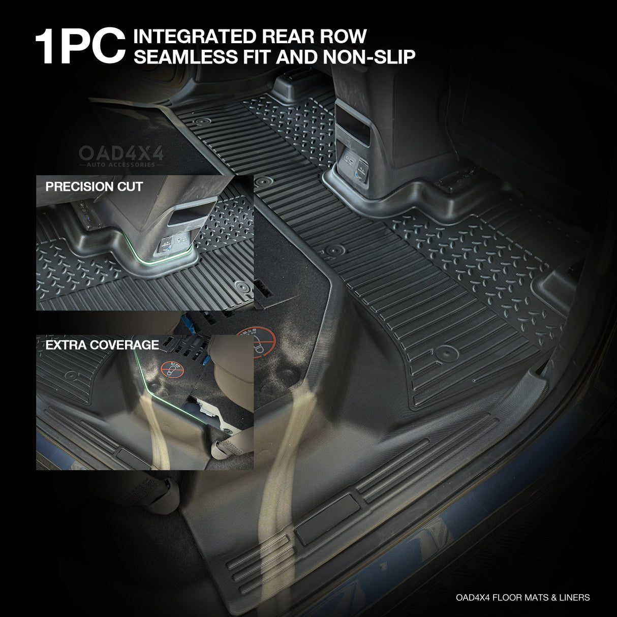 7D TPE Car Floor Mats for BYD Shark 6 2025-Onwards