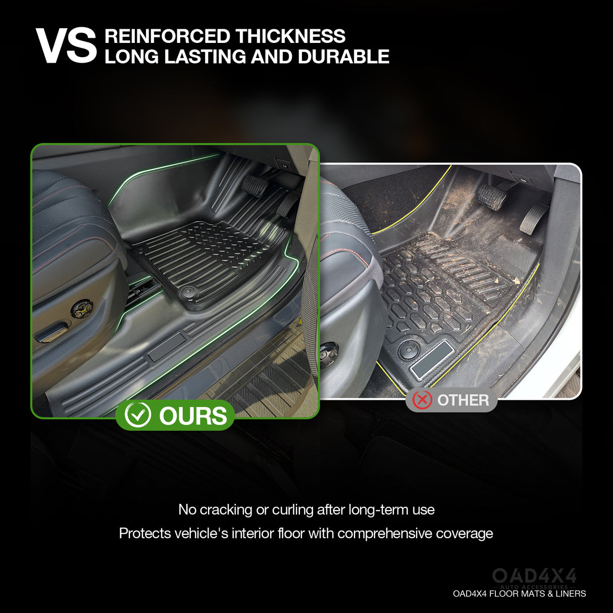 7D TPE Car Floor Mats for BYD Shark 6 2025-Onwards