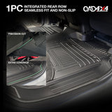 5D TPE Car Floor Mats for Chevrolet Silverado HD T1 Series 2021-Onwards