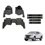 Injection Floor Mats & Door Sill Protector for Ford Ranger Dual Cab 2011-2022